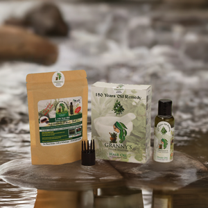 COMBO PACK(Granny's herbal Oil 50 ML + Granny's hair pack 50 GMS+Complimentary Handmade soap)