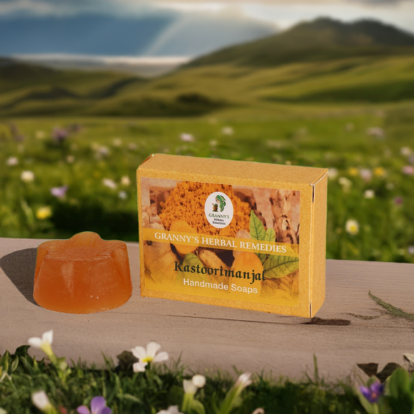 Granny's Herbal Kastoorimanjal Handmade Soap - 80 gms